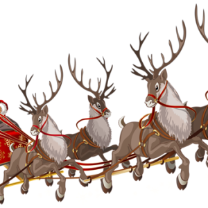 Santa sleigh PNG