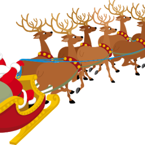 Santa Claus's reindeer PNG
