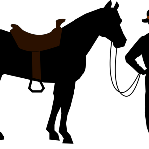 Cowboy siluete PNG