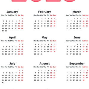 Calendar 2023 PNG