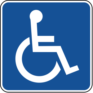 Disabled handicap symbol PNG