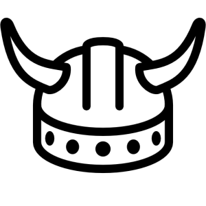Viking helmet logo PNG
