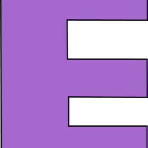 Letter E PNG