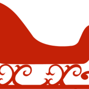 Santa sleigh PNG