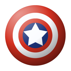 round captain America shield PNG image