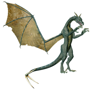 Green dragon PNG images, free drago picture