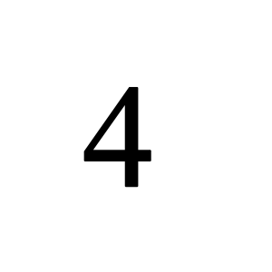Number 4 PNG