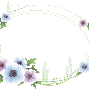Floral frame PNG