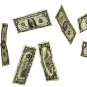 Falling money PNG