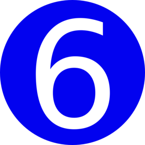 Number 6 PNG