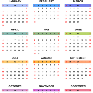 Calendar 2021 year PNG