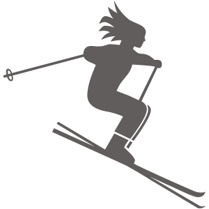 Skiing PNG
