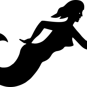 Mermaid siluete PNG