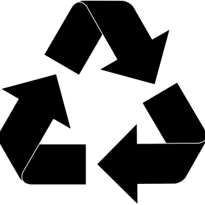 Recycle black icon PNG