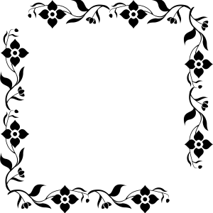 Floral frame PNG