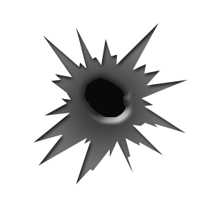 bullet shot hole PNG image