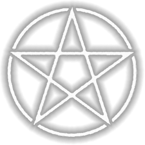 Pentagram white PNG