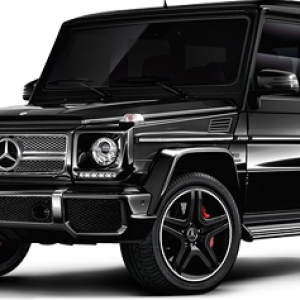 Black Mercedes G-class Gelandewagen car PNG image