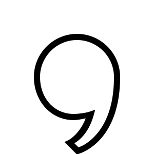 Comma PNG