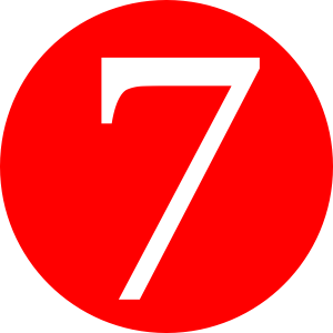number 7 PNG
