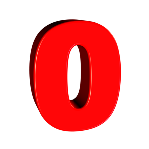 number 0 PNG