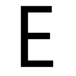 Letter E PNG