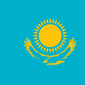 Kazahstan flag PNG