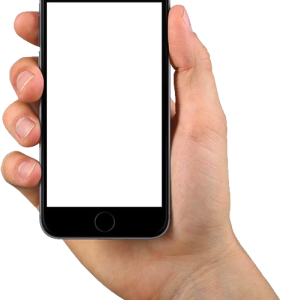 Phone in hand PNG