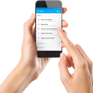 Phone in hand PNG