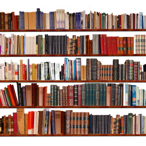 Bookshelf, bookcase PNG
