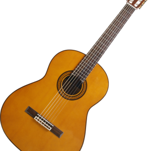 Acoustic wooden guitar PNG image
