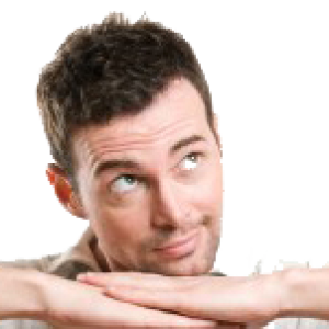 Thinking man PNG