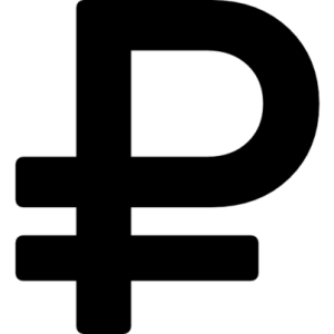 Russian ruble PNG