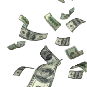 Falling money PNG