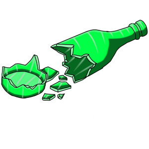 Broken bottle PNG