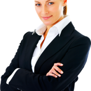 Business woman girl PNG image