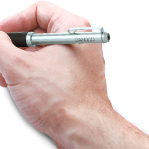 Pen in hand PNG image