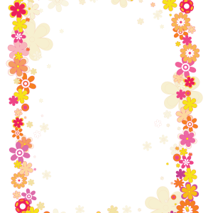 Floral frame PNG