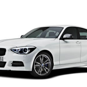 white BMW 1 series PNG image, free download