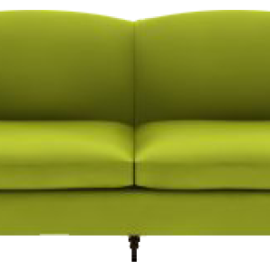 Green sofa PNG image