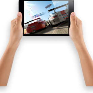 Tablet in hands PNG image