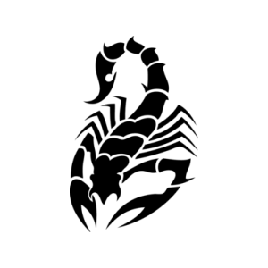 Scorpion tattoo silhouette PNG