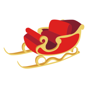 Santa sleigh PNG