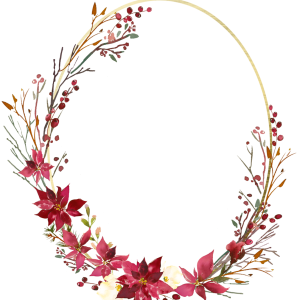 Floral frame PNG