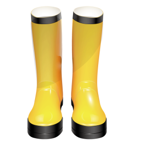 Rubber boots PNG yellow