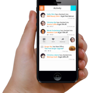 Smartphone in hand PNG image