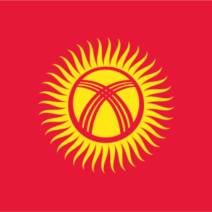 Kyrgyzstan flag PNG