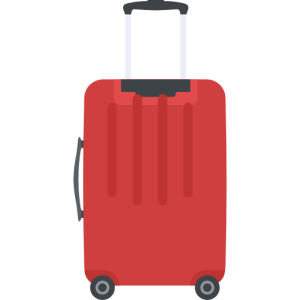 Baggage, trolley bag PNG