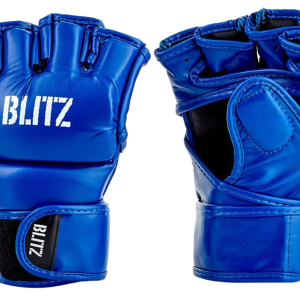 blue MMA gloves PNG image