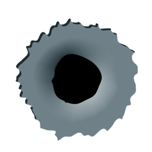 bullet shot hole PNG image